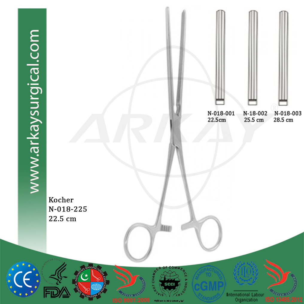 Kocher N-018-225 Kocher Intestinal Clamp