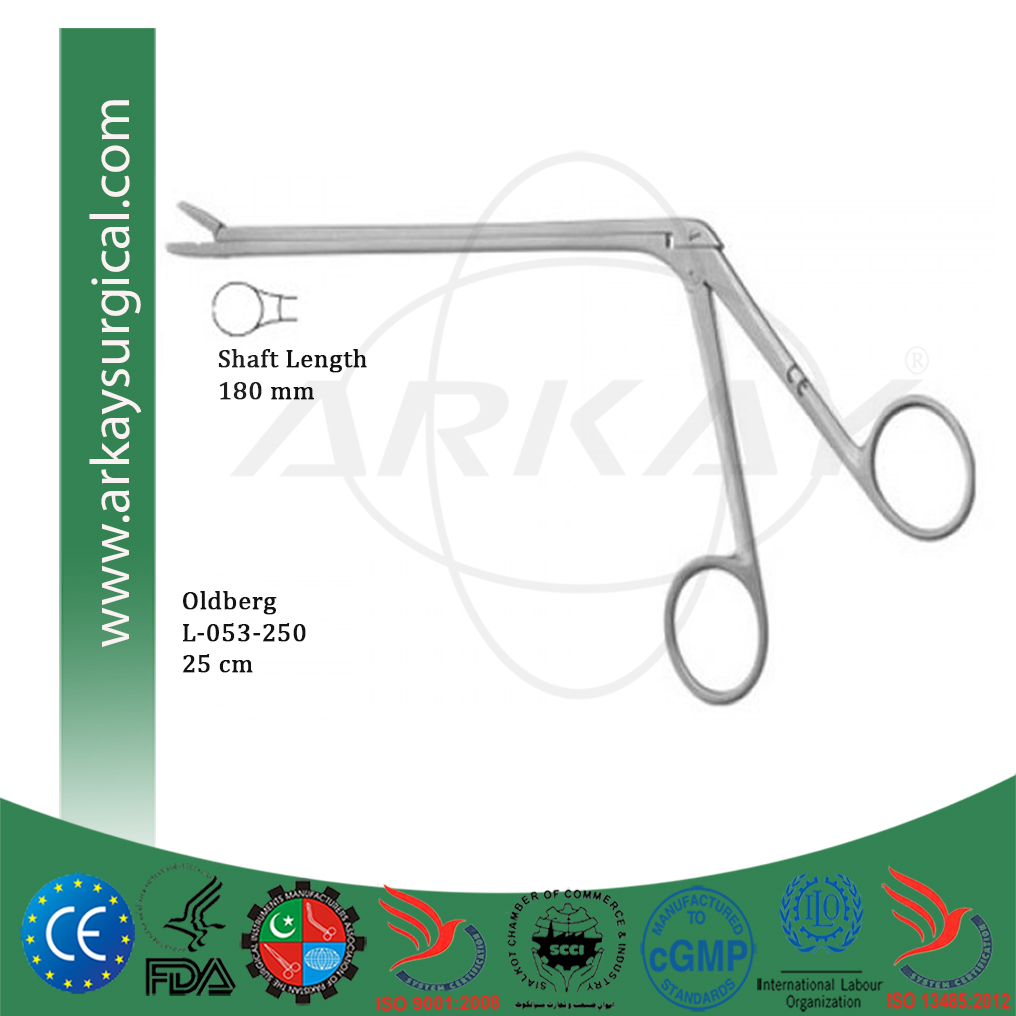 Oldberg L-053-250 Oldberg Lamiectomy Rongeurs Size 25 cm