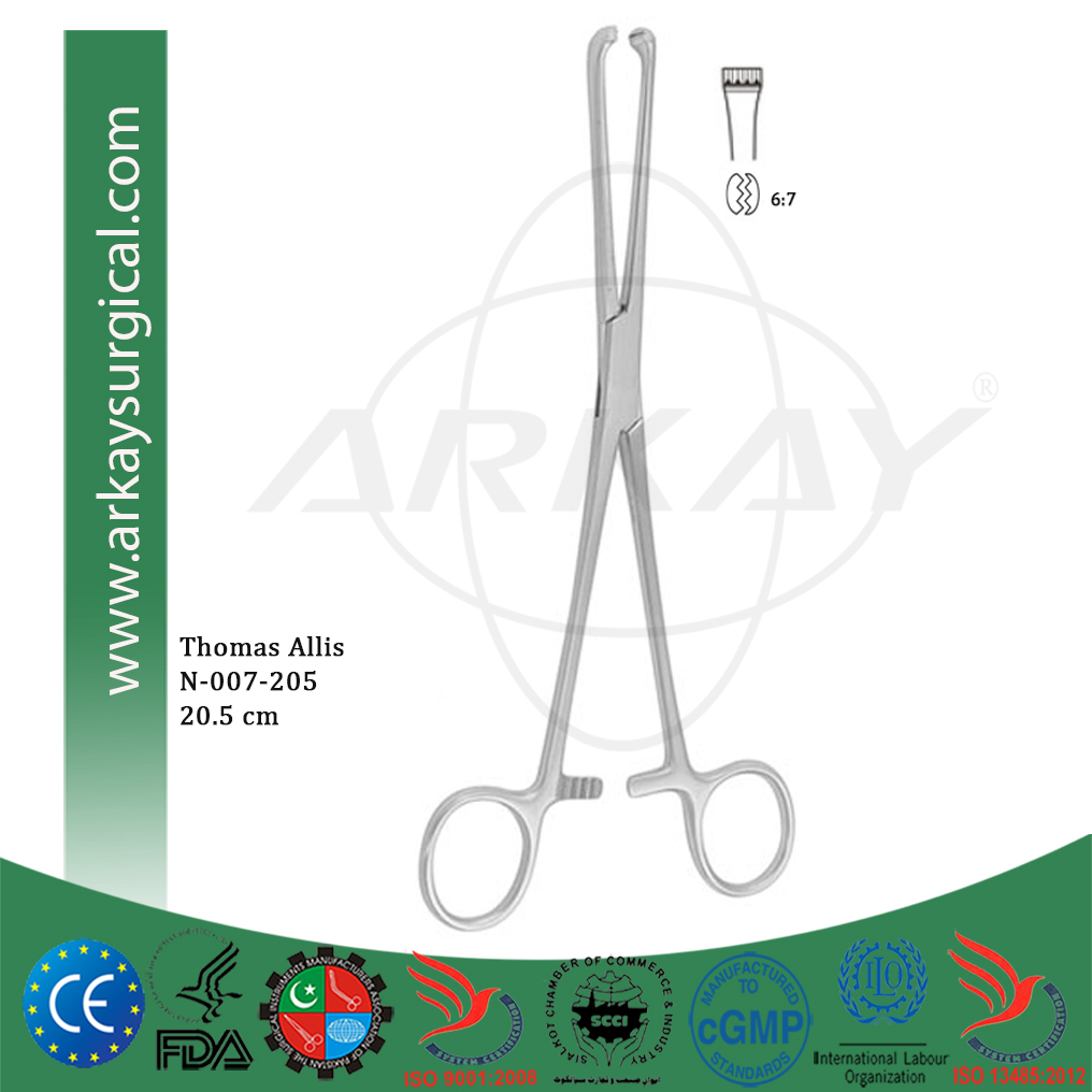 Thomas AllisN-007-205 Thomas Allis Instestinal & Tissue Grasping Forcep