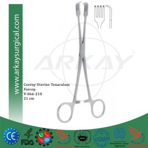 Czerny Uterine Tenaculum Forcep