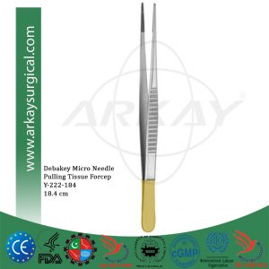 Debakey Micro Needle Pulling Tissue Forcep