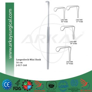 Langenbeck Mini Saddle Hook