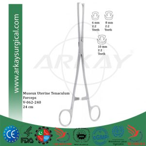 Museux Uterine Tenaculum Forcep