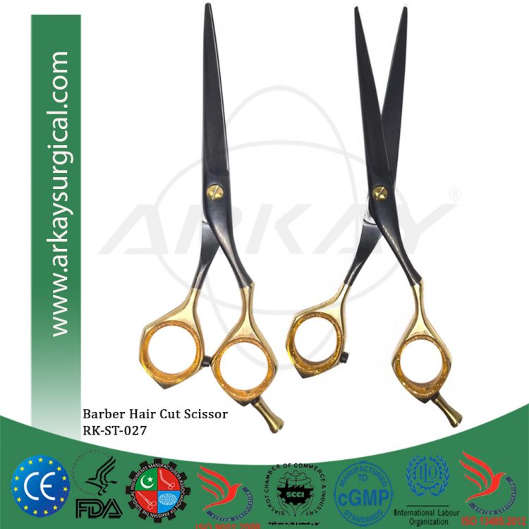 Barber Scissors Types Professional Barber Hair Cutting Styling Scissor Stainless Steel ...
