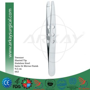 slanted tweezer eyebrow tweezer