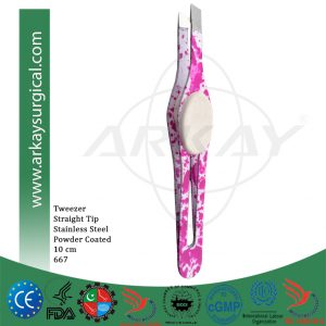 slanted tweezer eyebrow tweezer