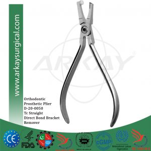 T C straight direct bond bracket remover plier