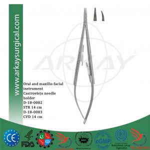 castroviejo micro needle holder straight 14 cm curved 14 cm