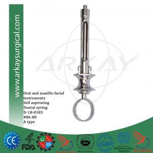 self aspirating dental syringe A type #86-80