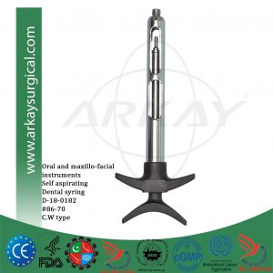 self aspirating dental syringe