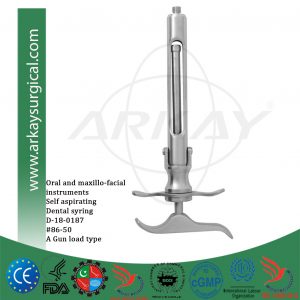 self aspirating dental syringe A gun load type #86-50