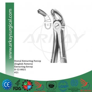 Dental extracting forceps english pattern
