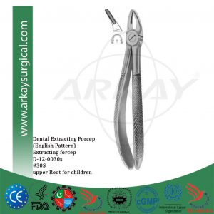 Dental extracting forceps english pattern