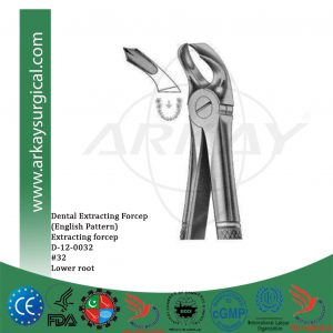 Dental extracting forceps english pattern