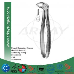 Dental extracting forceps english pattern