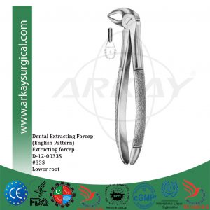 Dental extracting forceps english pattern