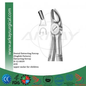 Dental extracting forceps english pattern