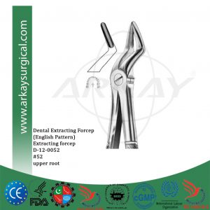 Dental extracting forceps english pattern