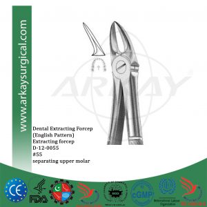 Dental extracting forceps english pattern