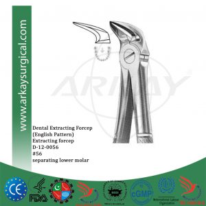 Dental extracting forceps english pattern