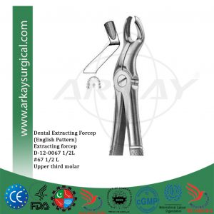 Dental extracting forceps english pattern
