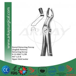 Dental extracting forceps english pattern