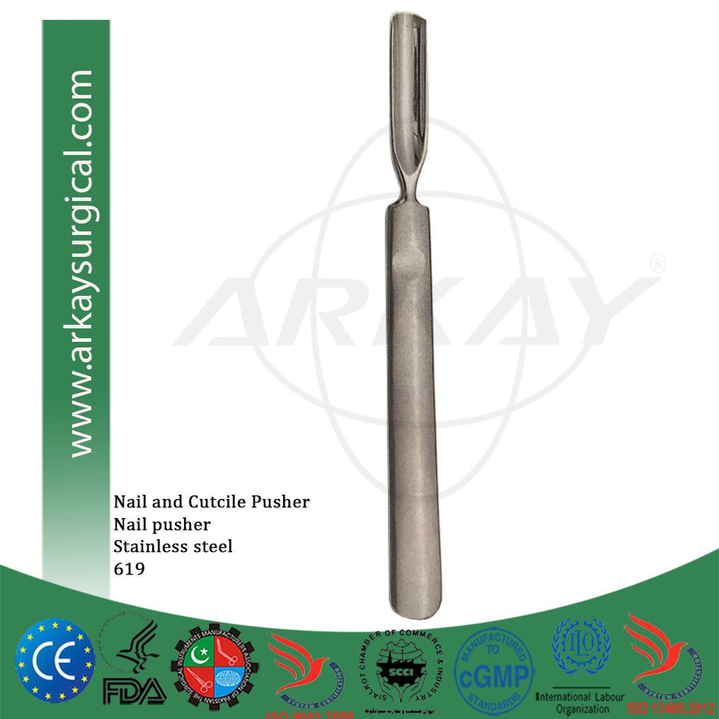 Nail and cuticle pusher stainless steel  619 Nail and cuticle pusher stainless steel