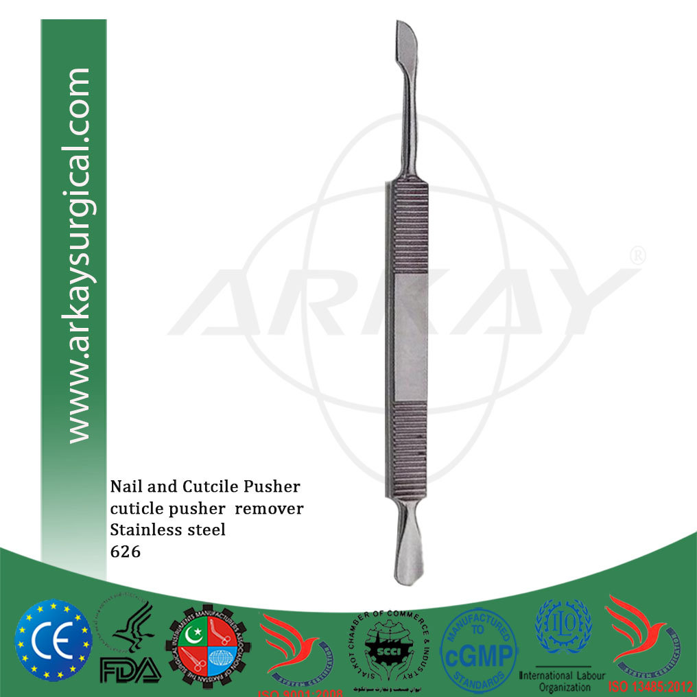 Nail and cuticle pusher stainless steel v626 Nail and cuticle pusher stainless steel
