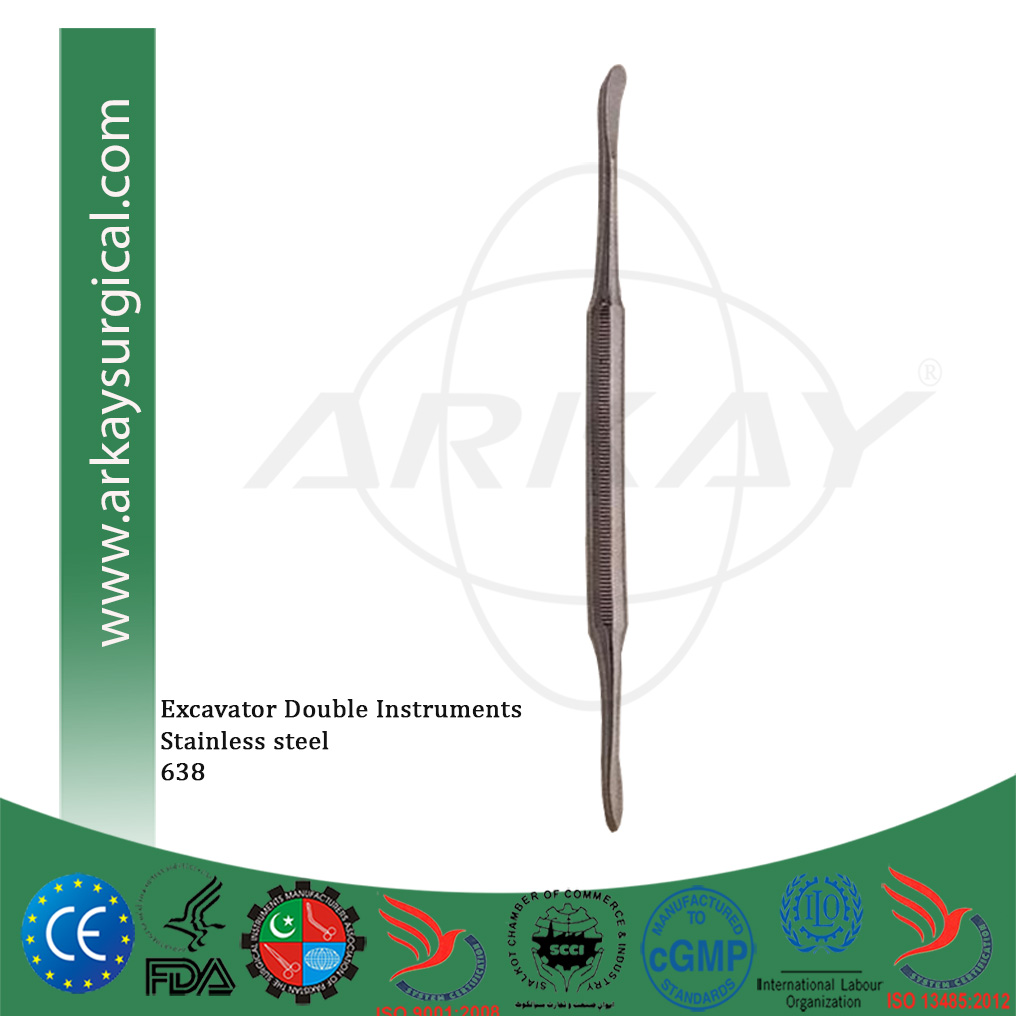 Excavator double instruments stainless steel 638 Excavator double instruments stainless steel