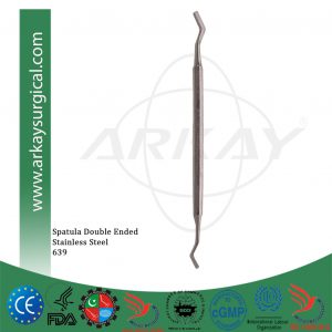 Spatula double ended stainless steel