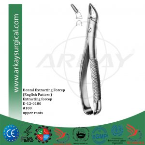 Dental extracting forceps english pattern