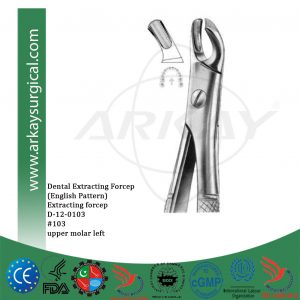Dental extracting forceps english pattern