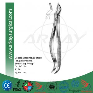 Dental extracting forceps english pattern