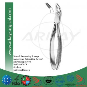 Dental extracting forcep american pattern