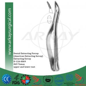 Dental extracting forcep american pattern
