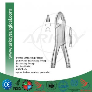 Dental extracting forcep american pattern