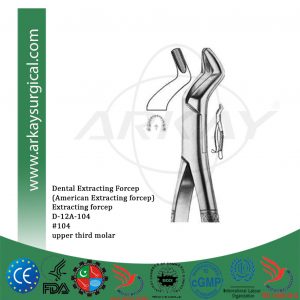 Dental extracting forcep american pattern