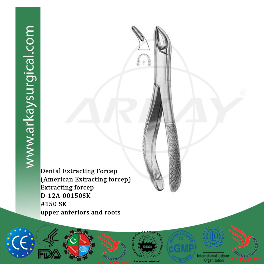 thumbnail image 2 of Premium Instruments 150 Upper Root Forceps – Stainless Steel Dental Extraction Tool For Upper Teeth 2 of 4